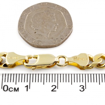 14ct gold 20.6g 9 inch curb Bracelet